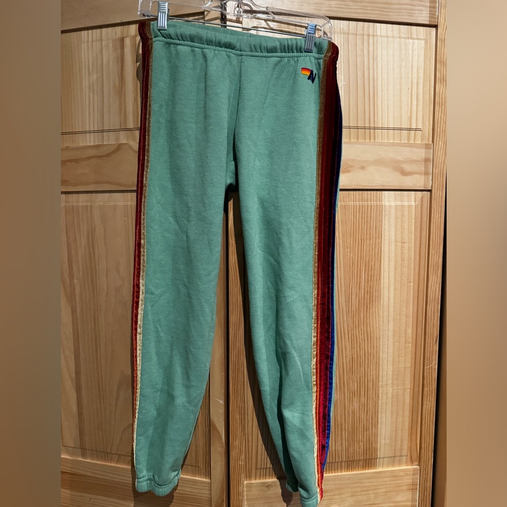 Women’s Aviator Nation 5 Stripe Sweatpants Small